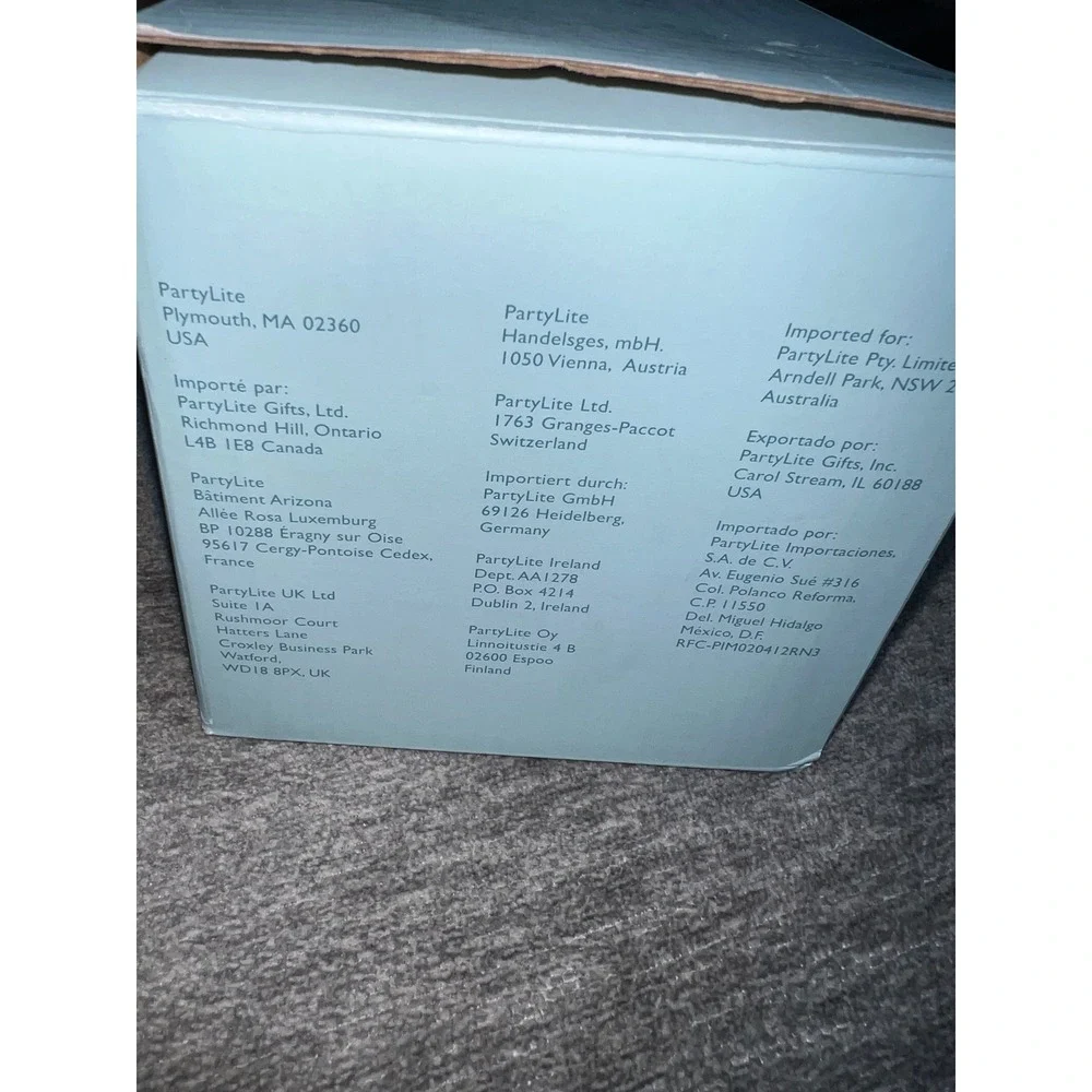 PartyLite Polar Pals Snowball Votive Holder P90304 Penguin Winter Decor Grey‎